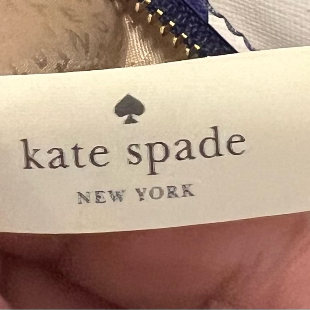 Kate Spade Large Harmony South of the Border Tote in Navy/White! - Picture 10 of 11